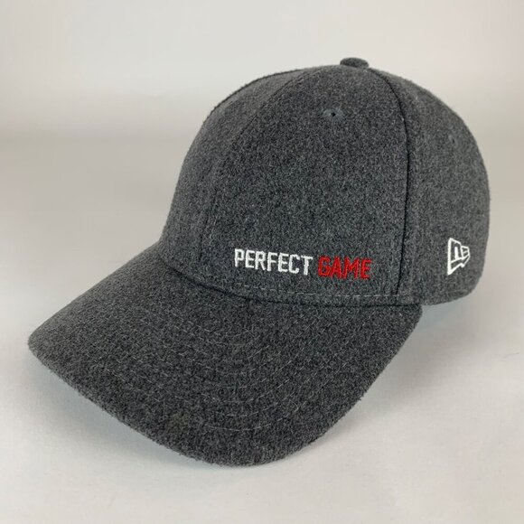 Perfect Game Gray New Era Wool Blend Relaxed Fit Wool Blend Strapback Hat - Picture 1 of 5